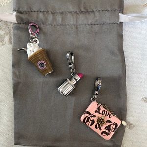Set of 3 Juicy Couture Charms